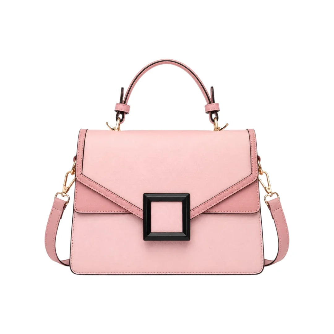 Veyrona Pink Faux leather Satchel Handbag