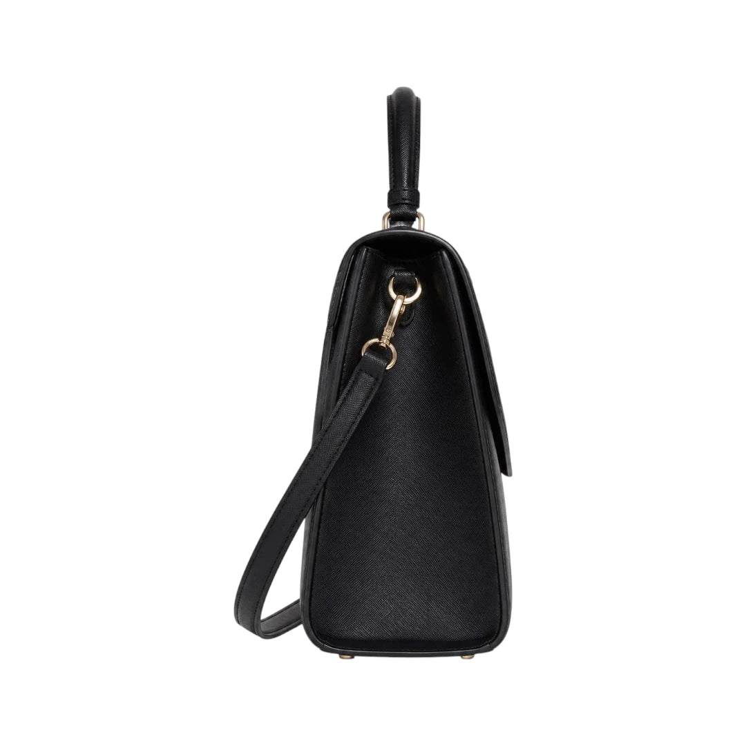 Veyrona Black Grace Structured Satchel Handbag