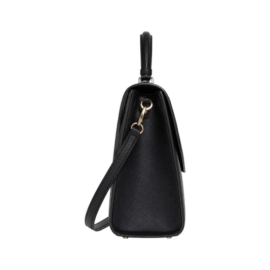 Veyrona Black Grace Structured Satchel Handbag