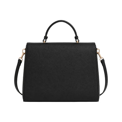 Veyrona Black Grace Structured Satchel Handbag