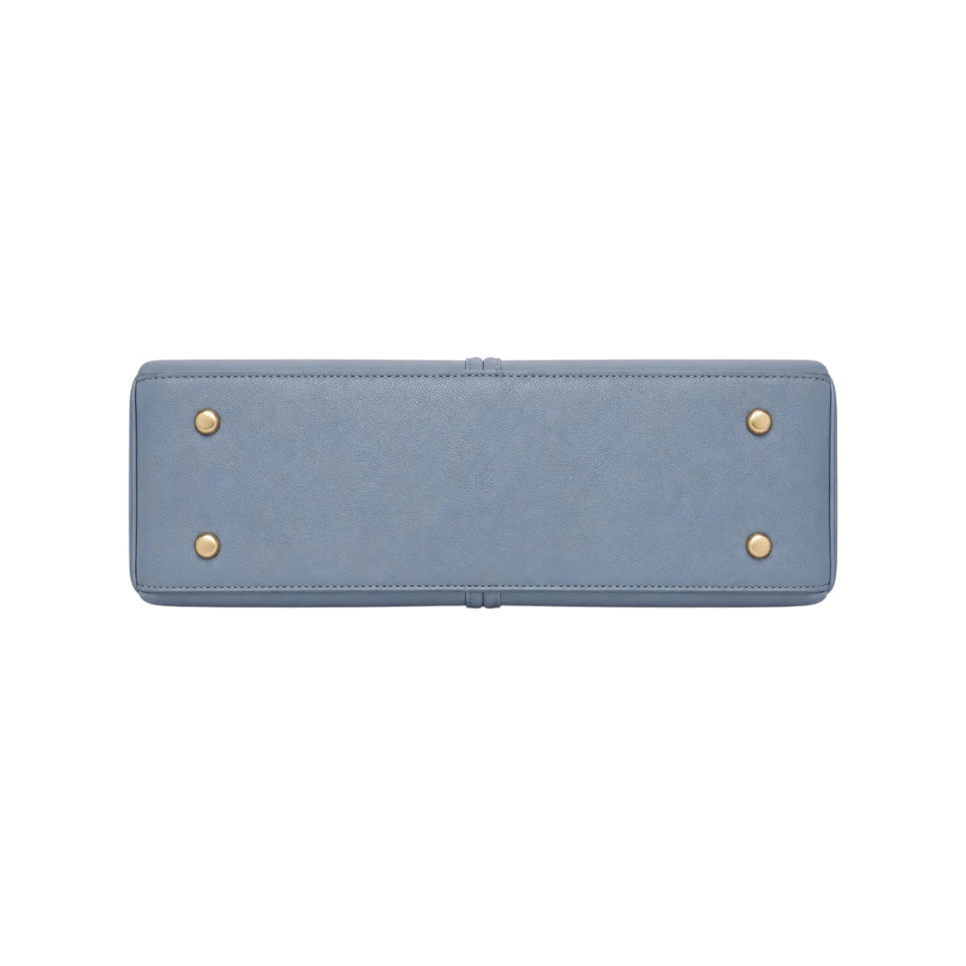 Veyrona Blue Structured Satchel Handbag