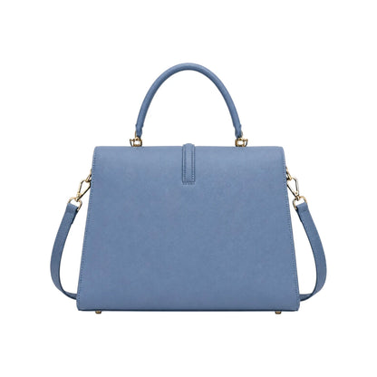 Veyrona Blue Structured Satchel Handbag