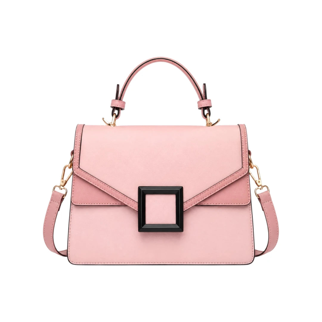 Veyrona Pink Faux leather Satchel Handbag