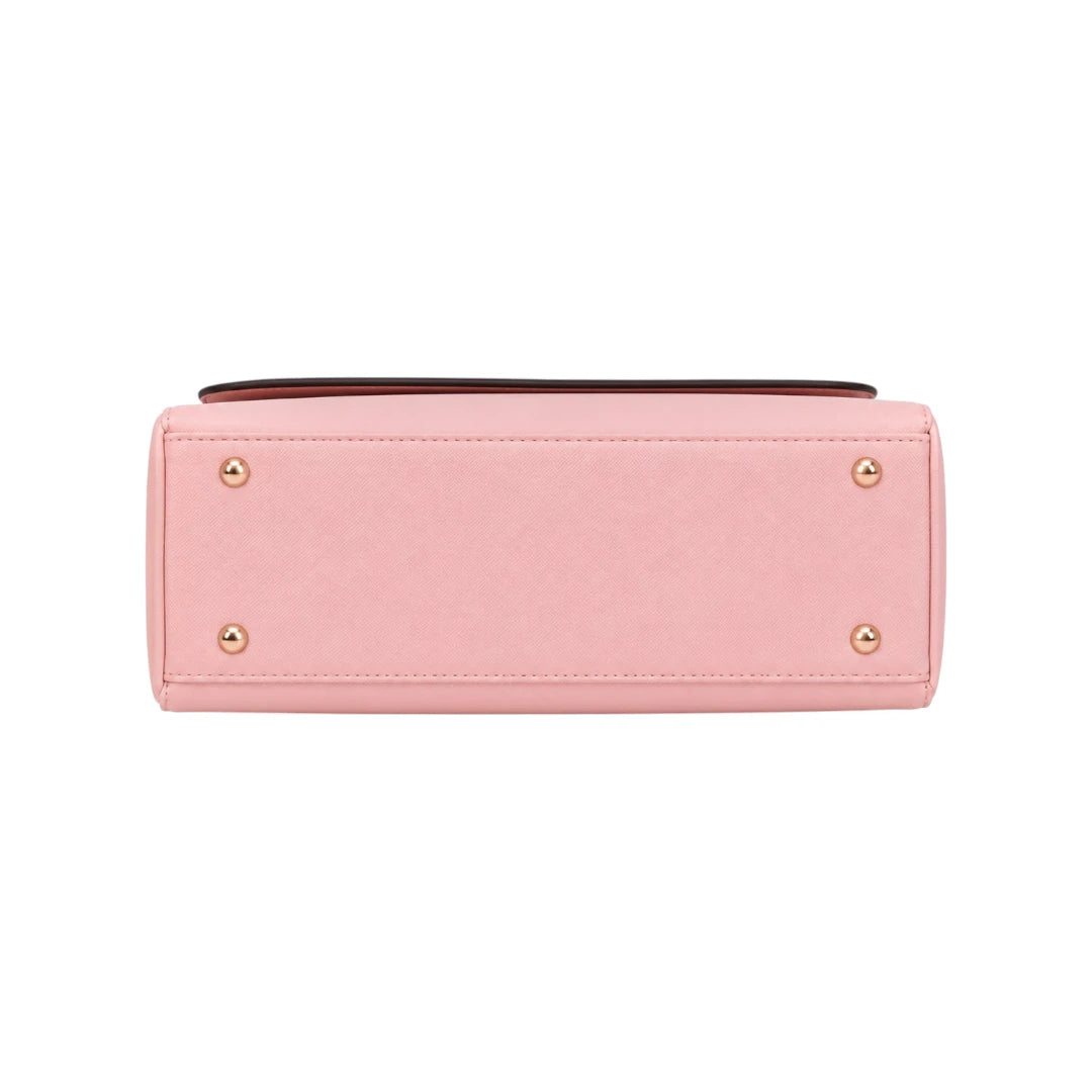 Veyrona Pink Faux leather Satchel Handbag